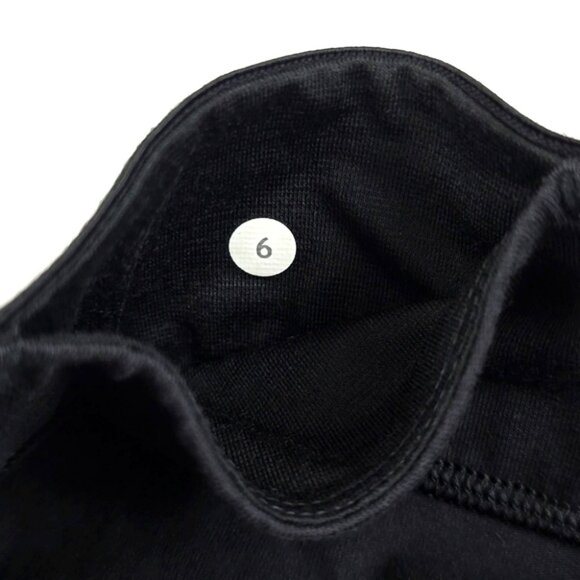 Lululemon Rare Inner Essence Skirt Black High Rise Slate Drape Stretch Size 6 - Picture 8 of 12